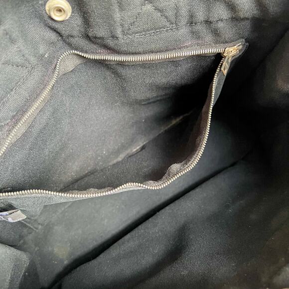 Hermes Black / Gray Canvas Fourre Tout PM Tote Bag - Picture 8 of 11